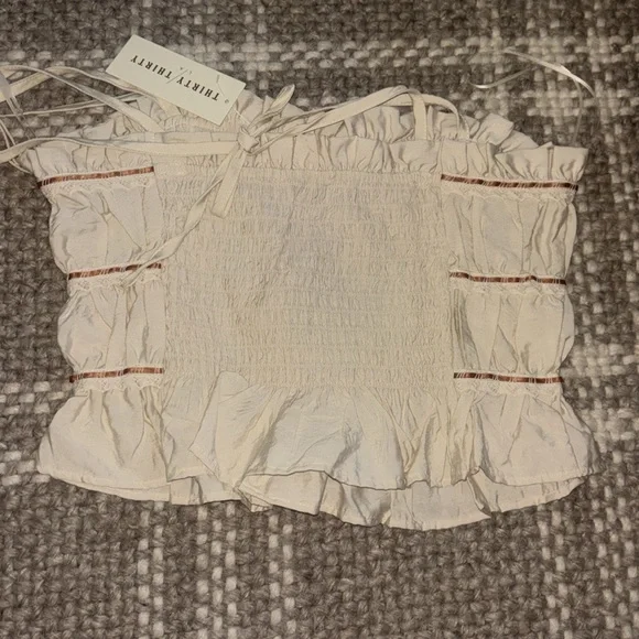 Ivory Women's Crop Top - Picture 3 of 4